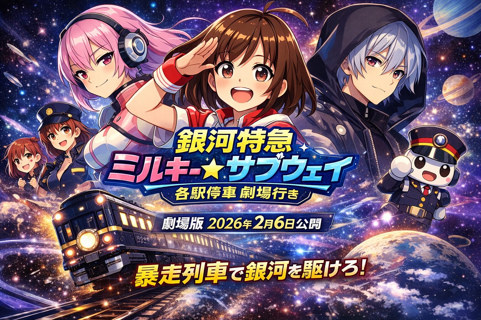 【2026年2月6日公開】映画『銀河特急 ミルキー☆サブウェイ 各駅停車劇場行き』あらすじ・見どころまとめ