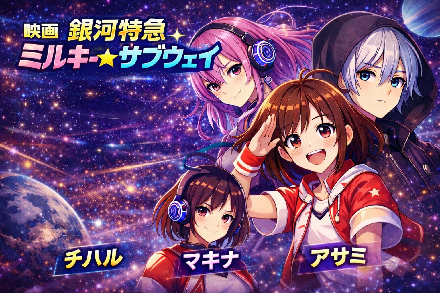 映画『銀河特急 ミルキー☆サブウェイ』声優キャスト一覧｜チハル＆マキナ役は誰？