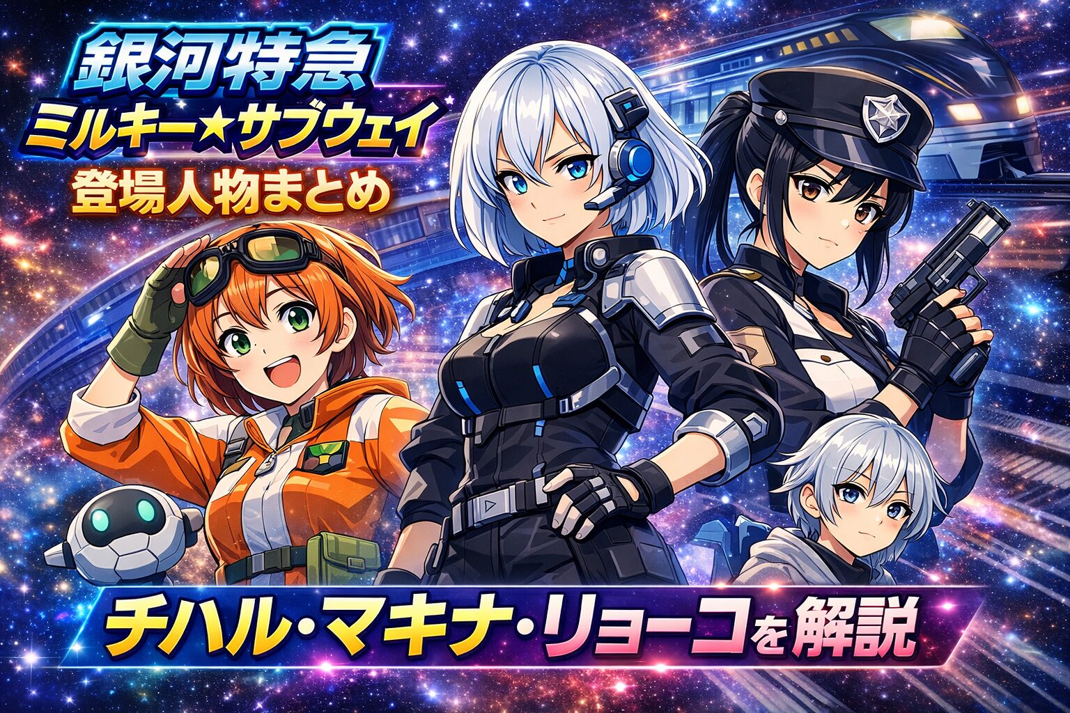 『銀河特急 ミルキー☆サブウェイ』登場人物まとめ｜チハル・マキナ・リョーコを解説