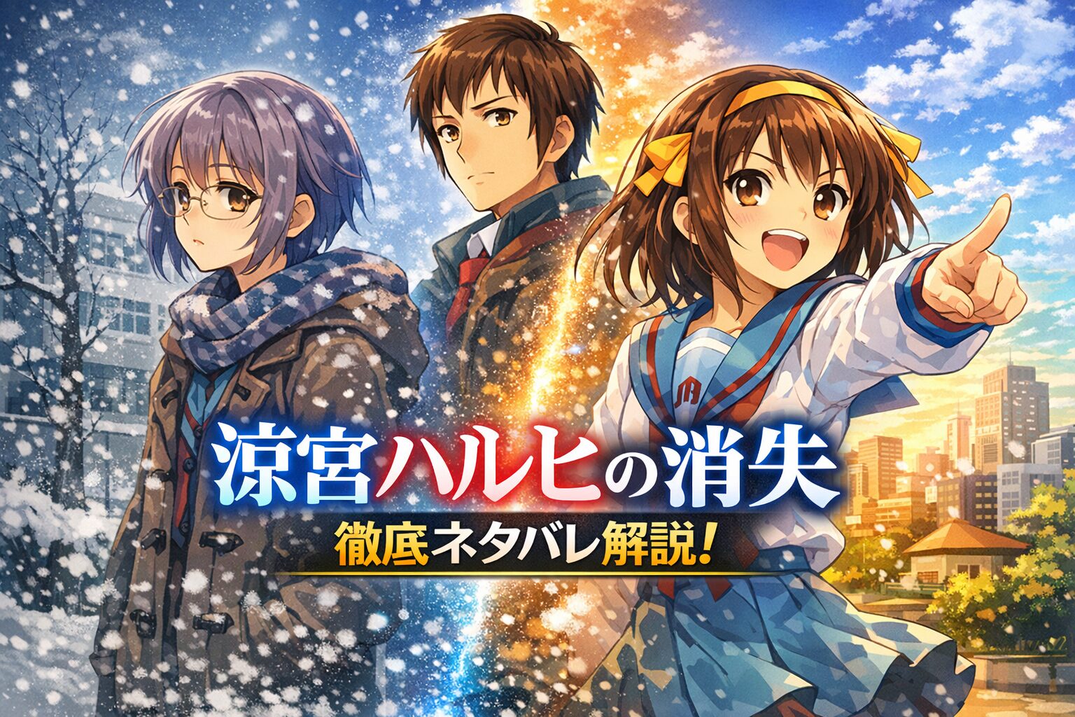 『涼宮ハルヒの消失』ネタバレ解説｜キョンの選択と“普通の世界”の意味