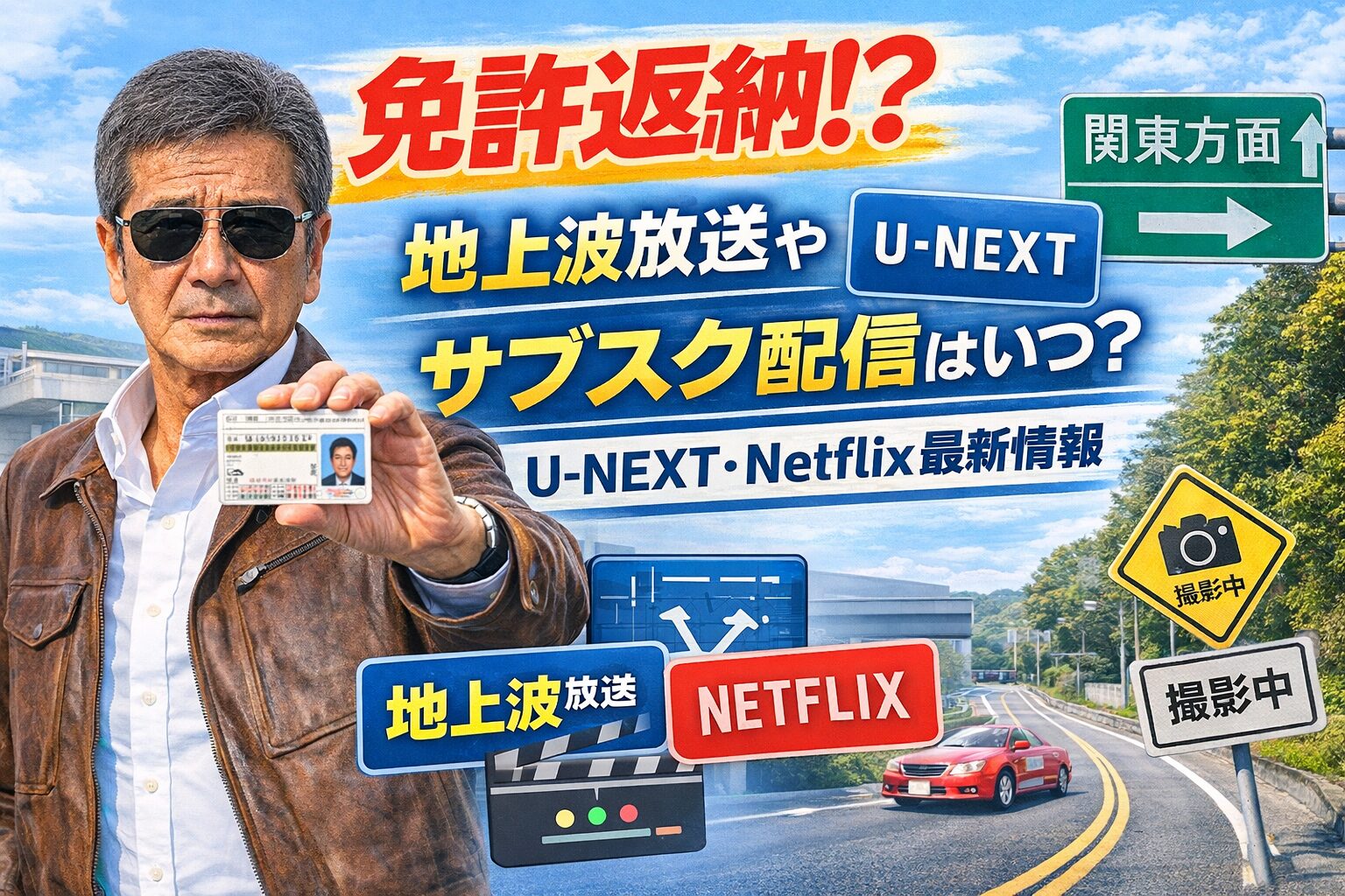 『免許返納!?』地上波放送やサブスク配信はいつ？U-NEXT・Netflix最新情報