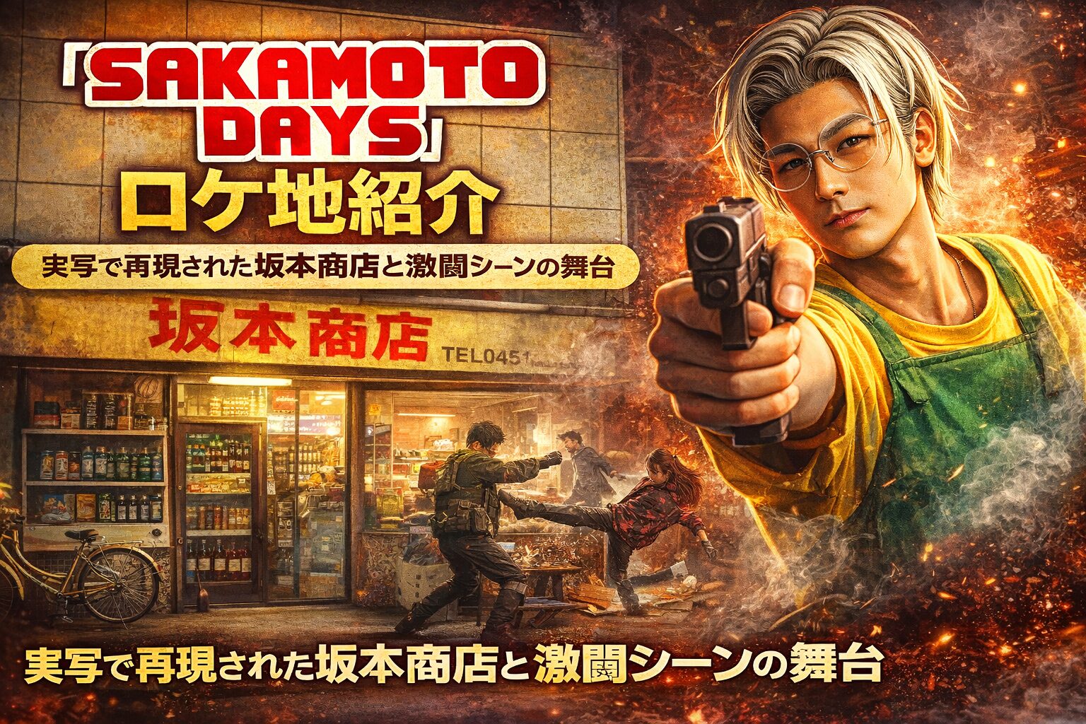 『SAKAMOTO DAYS』ロケ地紹介｜実写で再現された坂本商店と激闘シーンの舞台