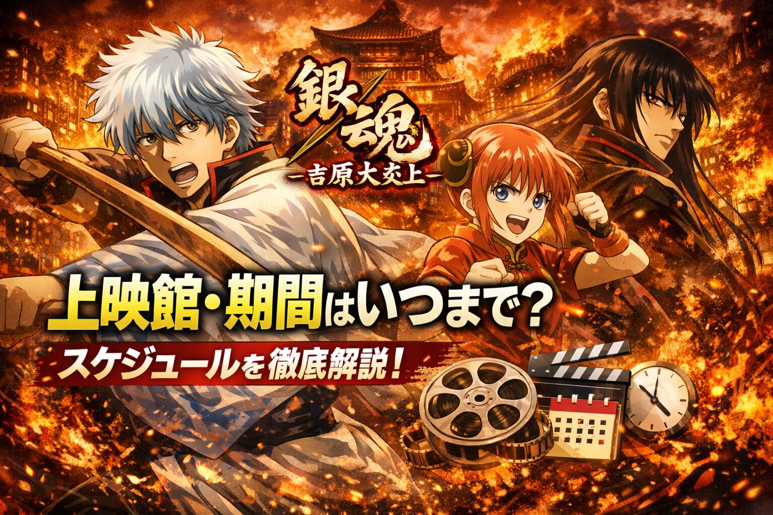 新劇場版『銀魂』吉原大炎上の上映館・上映期間はいつまで？
