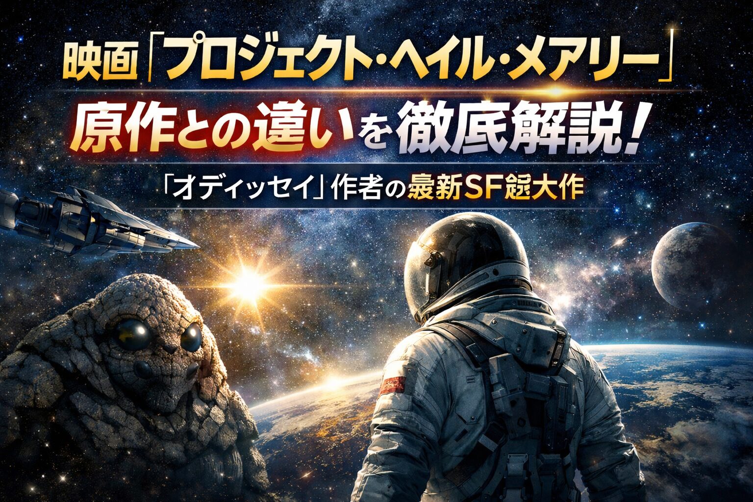映画『プロジェクト・ヘイル・メアリー』原作との違いを徹底解説｜『オデッセイ』作者の最新SF超大作