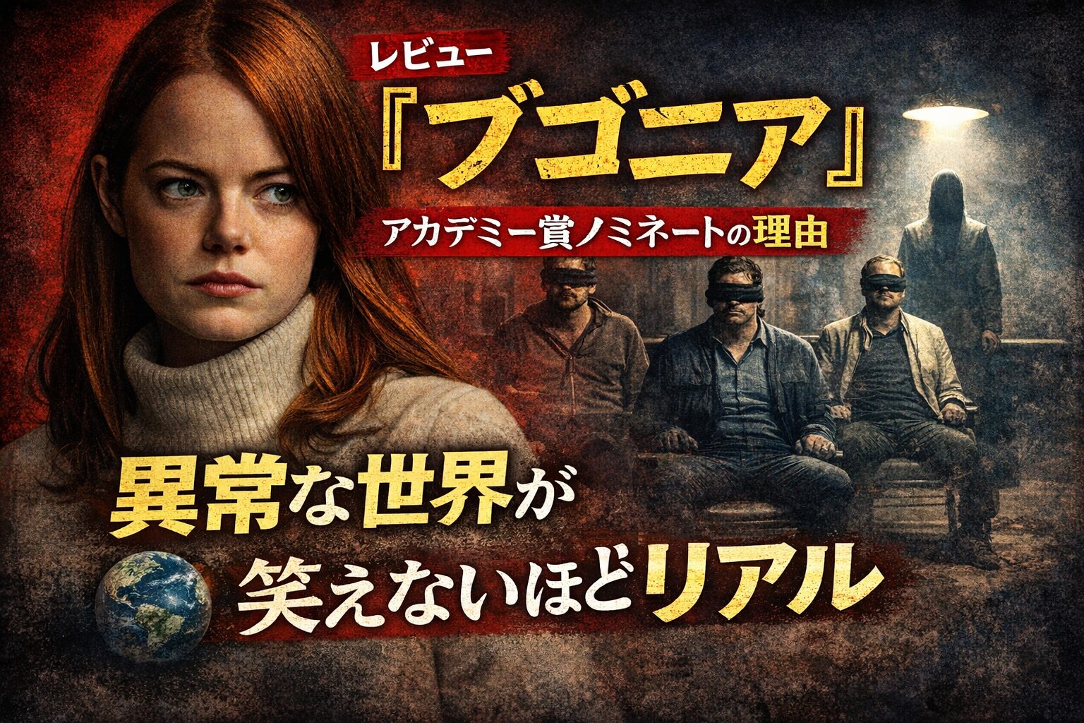『ブゴニア』アカデミー賞ノミネートの理由｜異常な世界が笑えないほどリアル