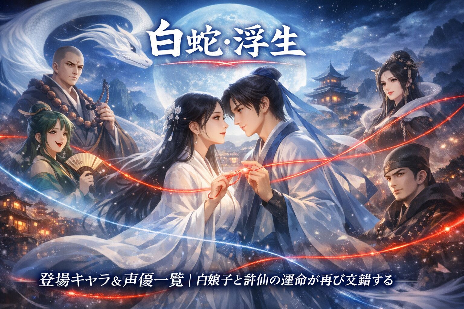 『白蛇：浮生』登場キャラ＆声優一覧｜白娘子と許仙の運命が再び交錯する