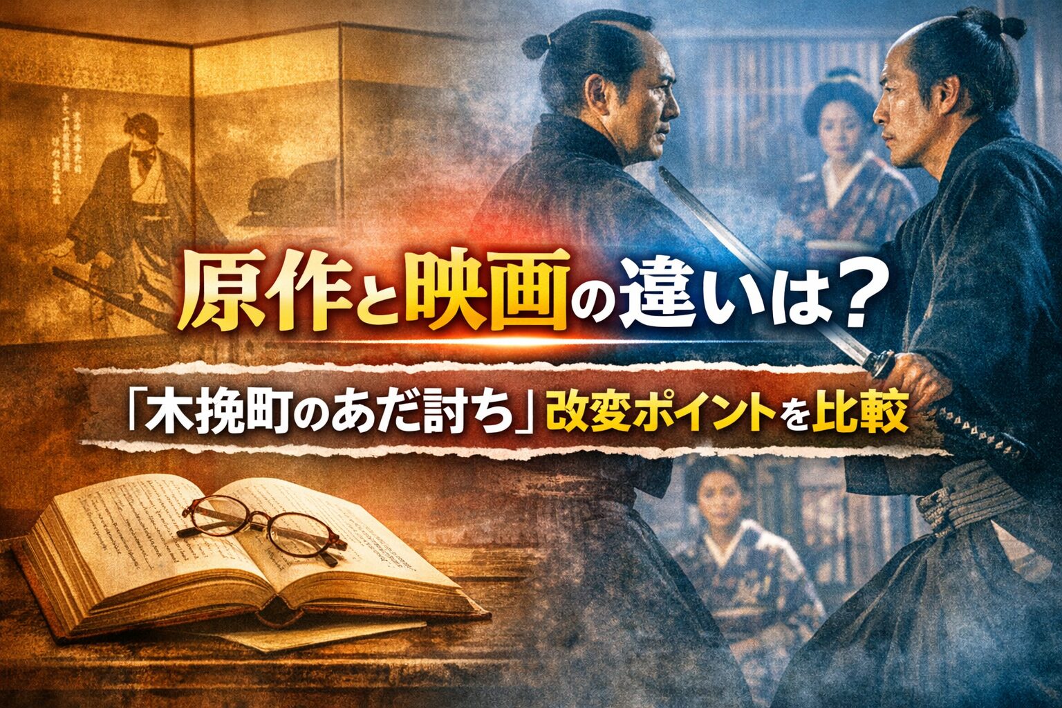 原作と映画の違いは？『木挽町のあだ討ち』改変ポイントを比較