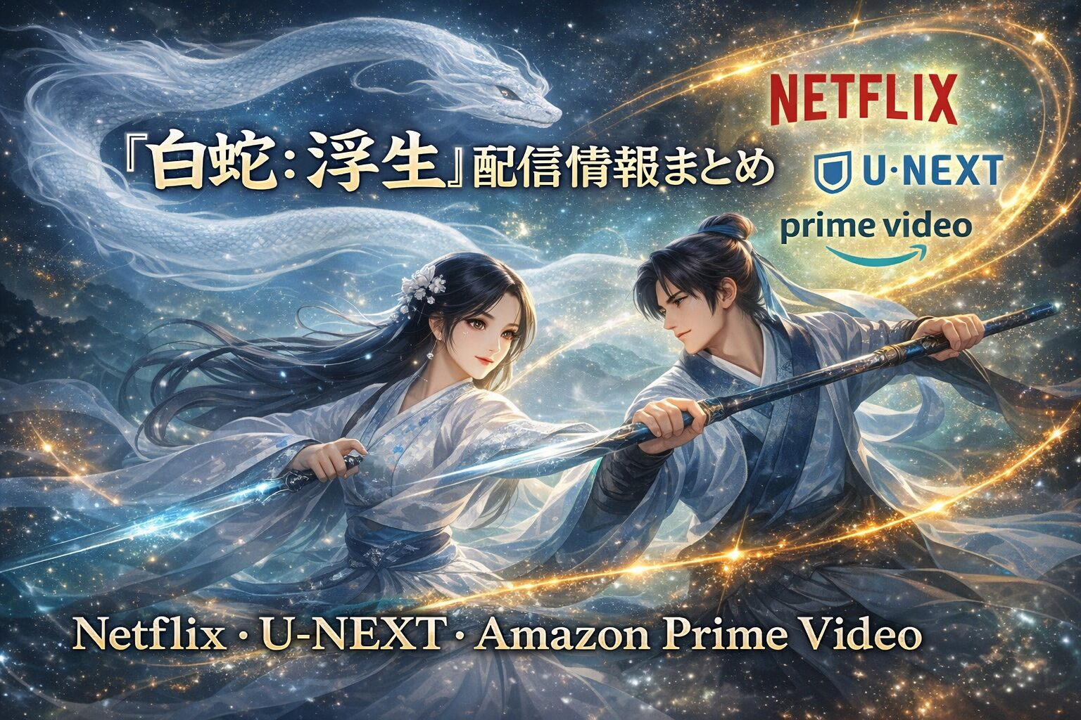 『白蛇：浮生』配信情報まとめ【Netflix・U-NEXT・Amazon Prime Video】