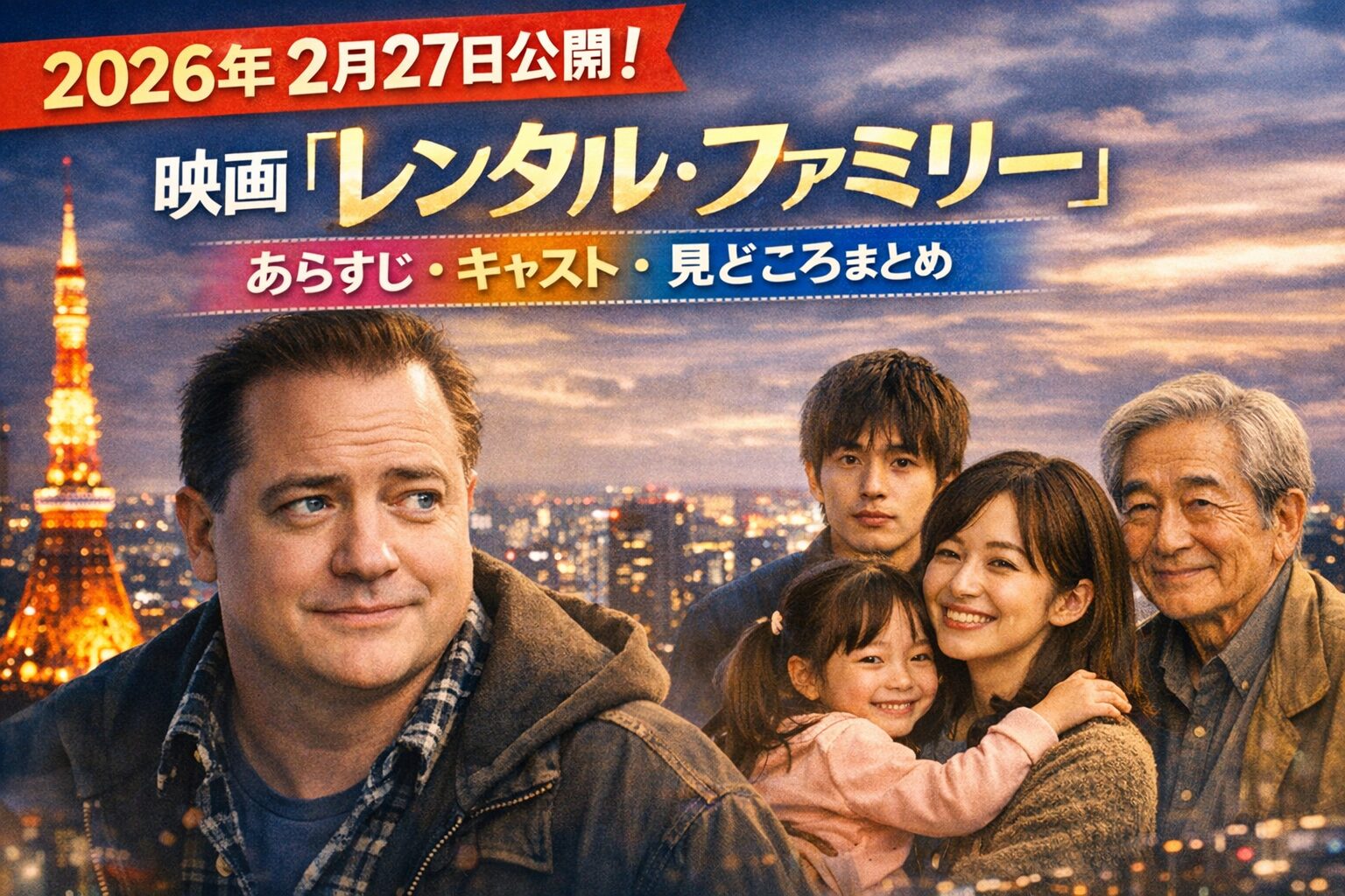 【2026年2月27日公開】映画『レンタル・ファミリー』あらすじ・キャスト・見どころまとめ