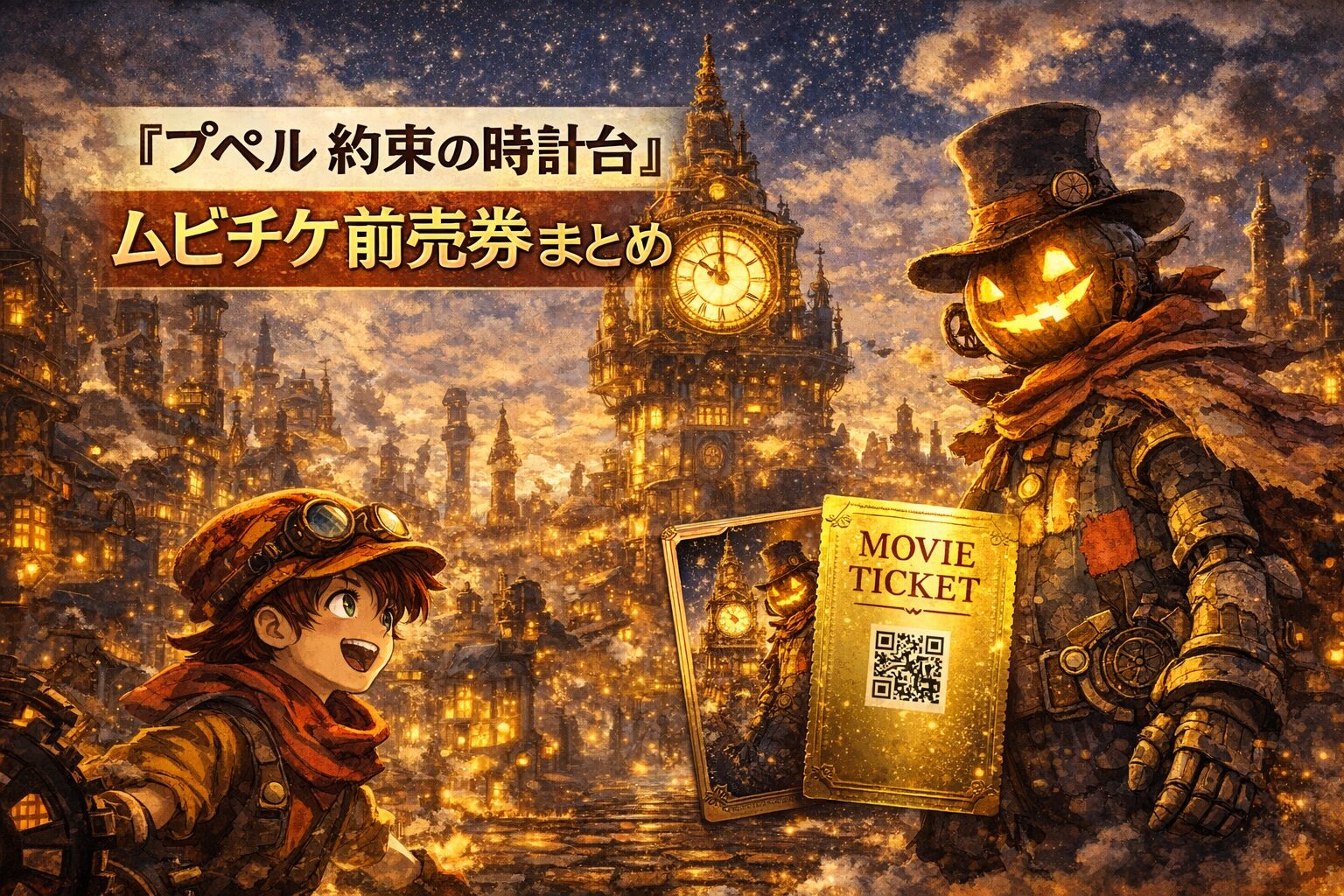 『えんとつ町のプペル 約束の時計台』ムビチケ前売券情報｜特典はある？