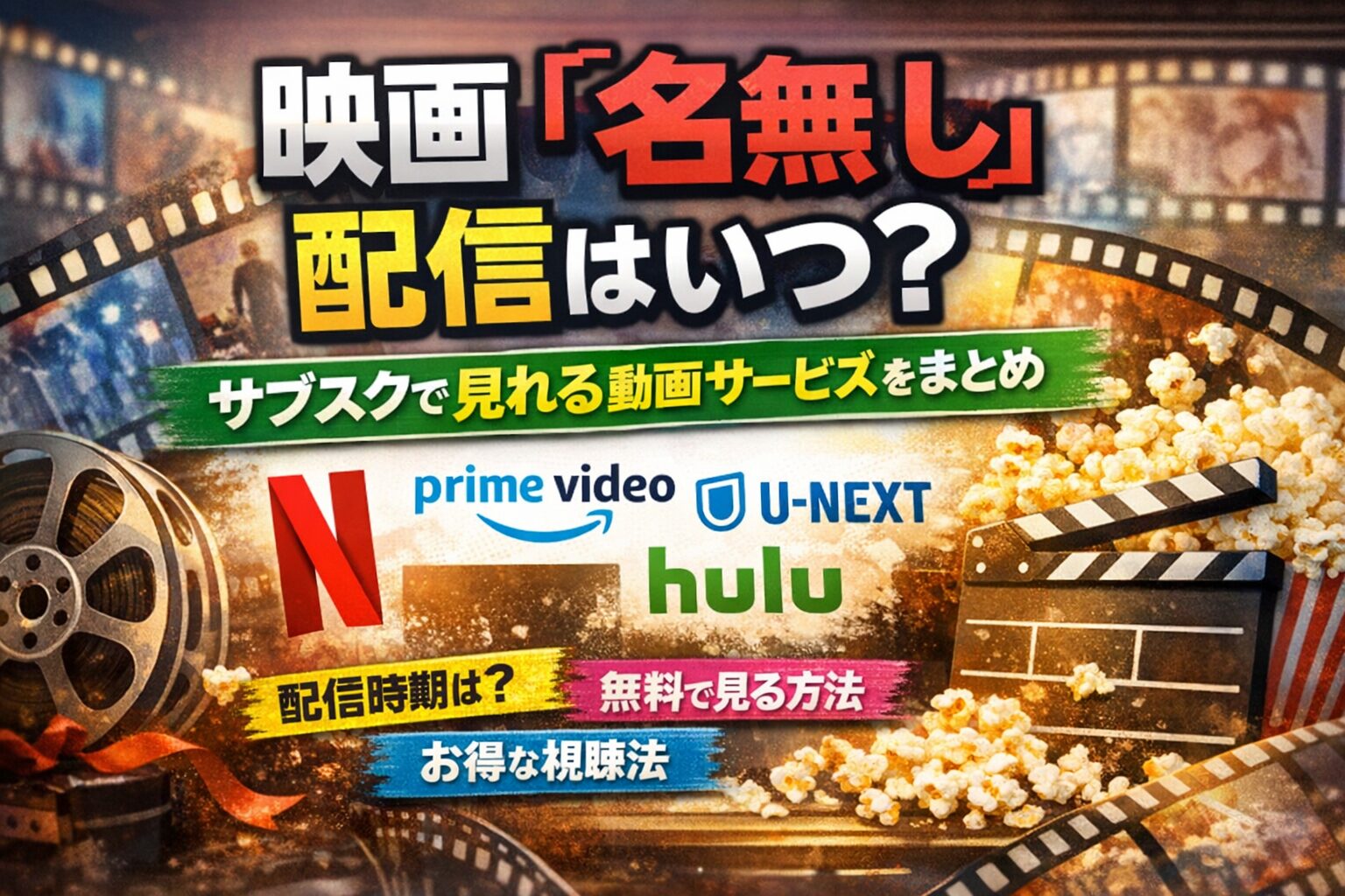 映画『名無し』配信はいつ？サブスクで見れる動画サービスまとめ