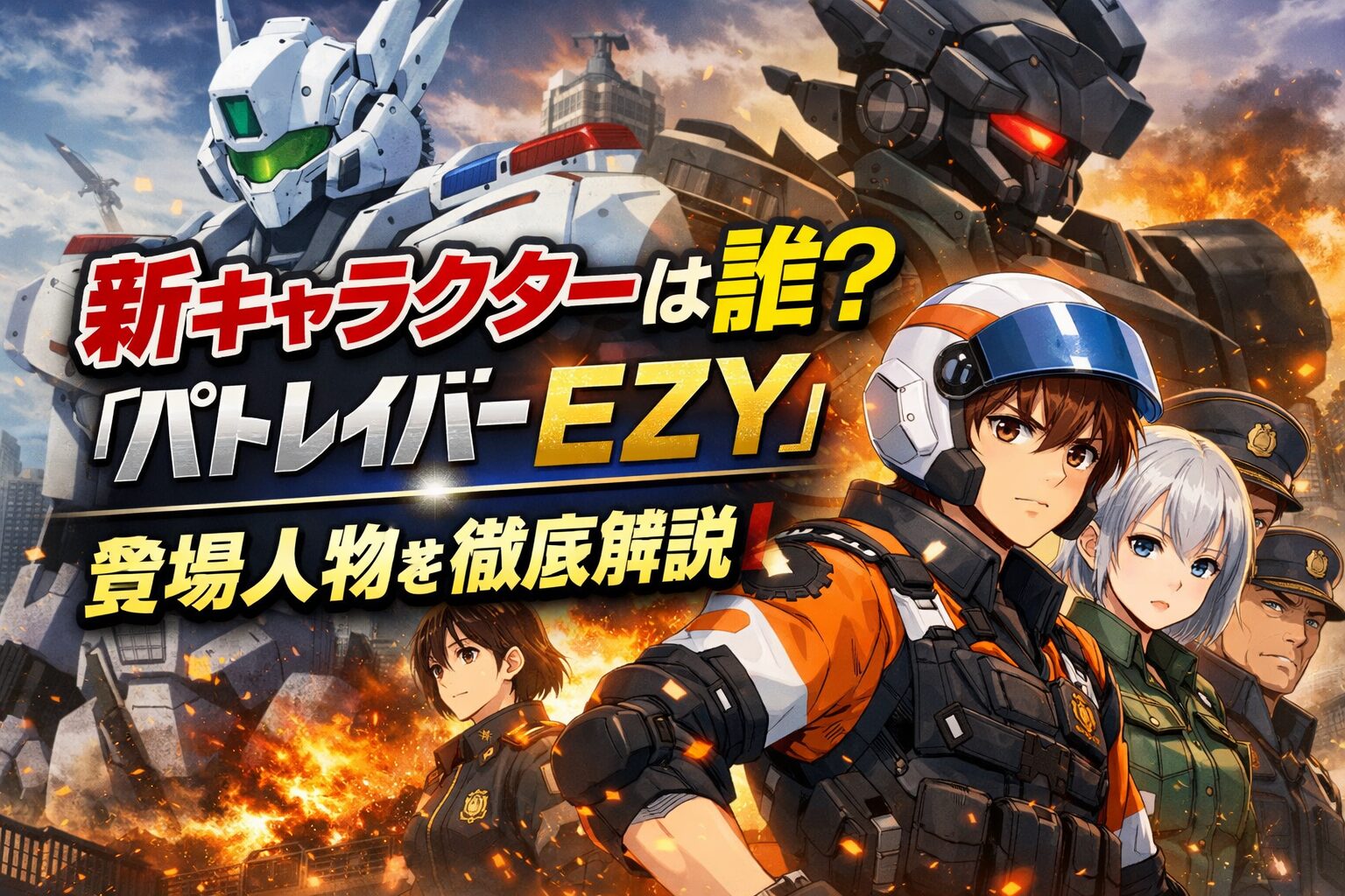 新キャラクターは誰？『パトレイバー EZY』登場人物を徹底解説