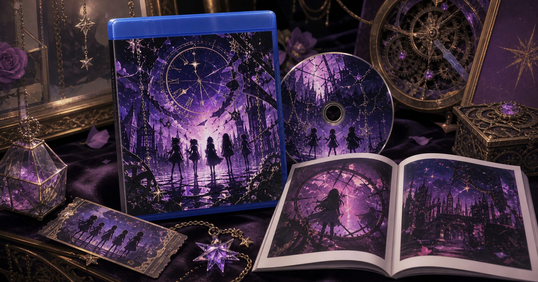 Blu-ray・DVDや特典を確認する記事向けの、コレクター商品風オリジナル挿絵です。