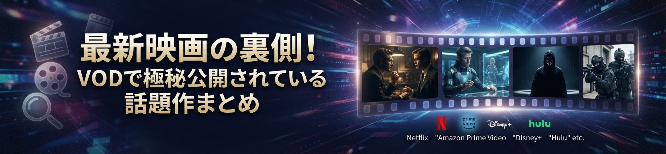 最新映画の裏側！VODで極秘公開されている話題作まとめ