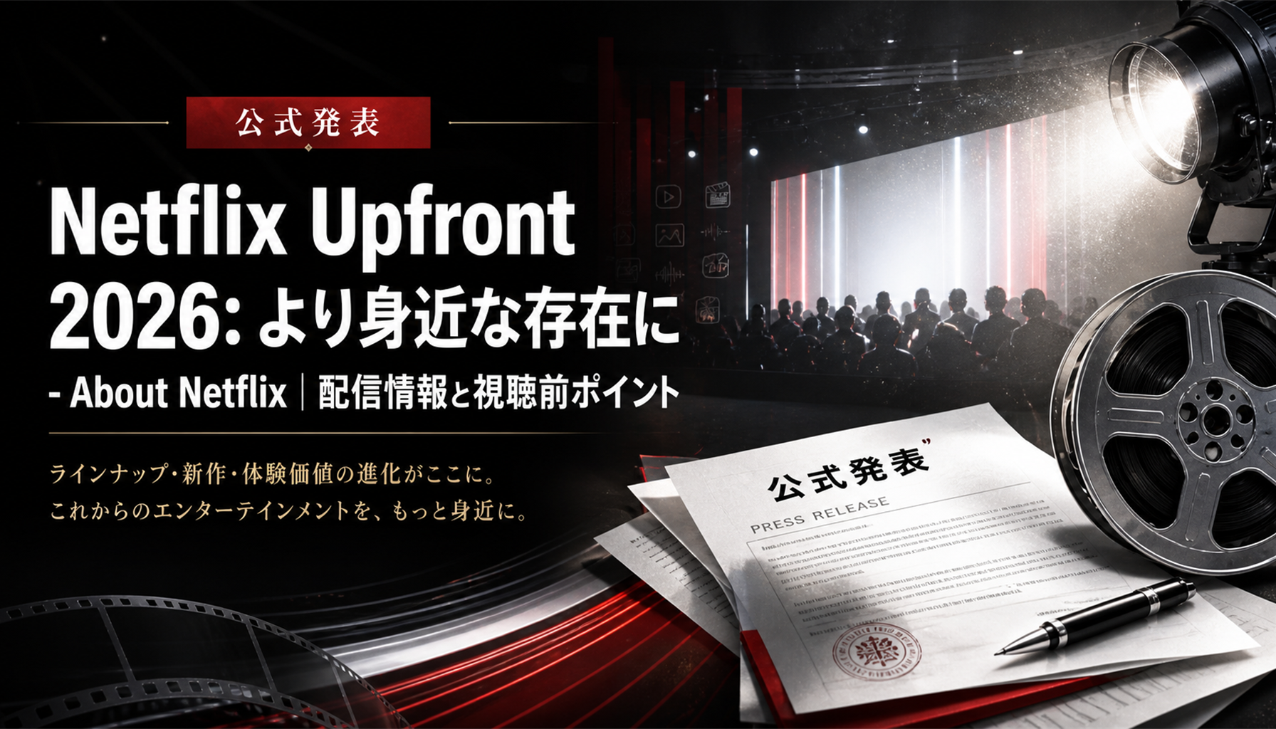 Netflix Upfront 2026: より身近な存在に - About Netflix｜配信情報と視聴前ポイント 画像1