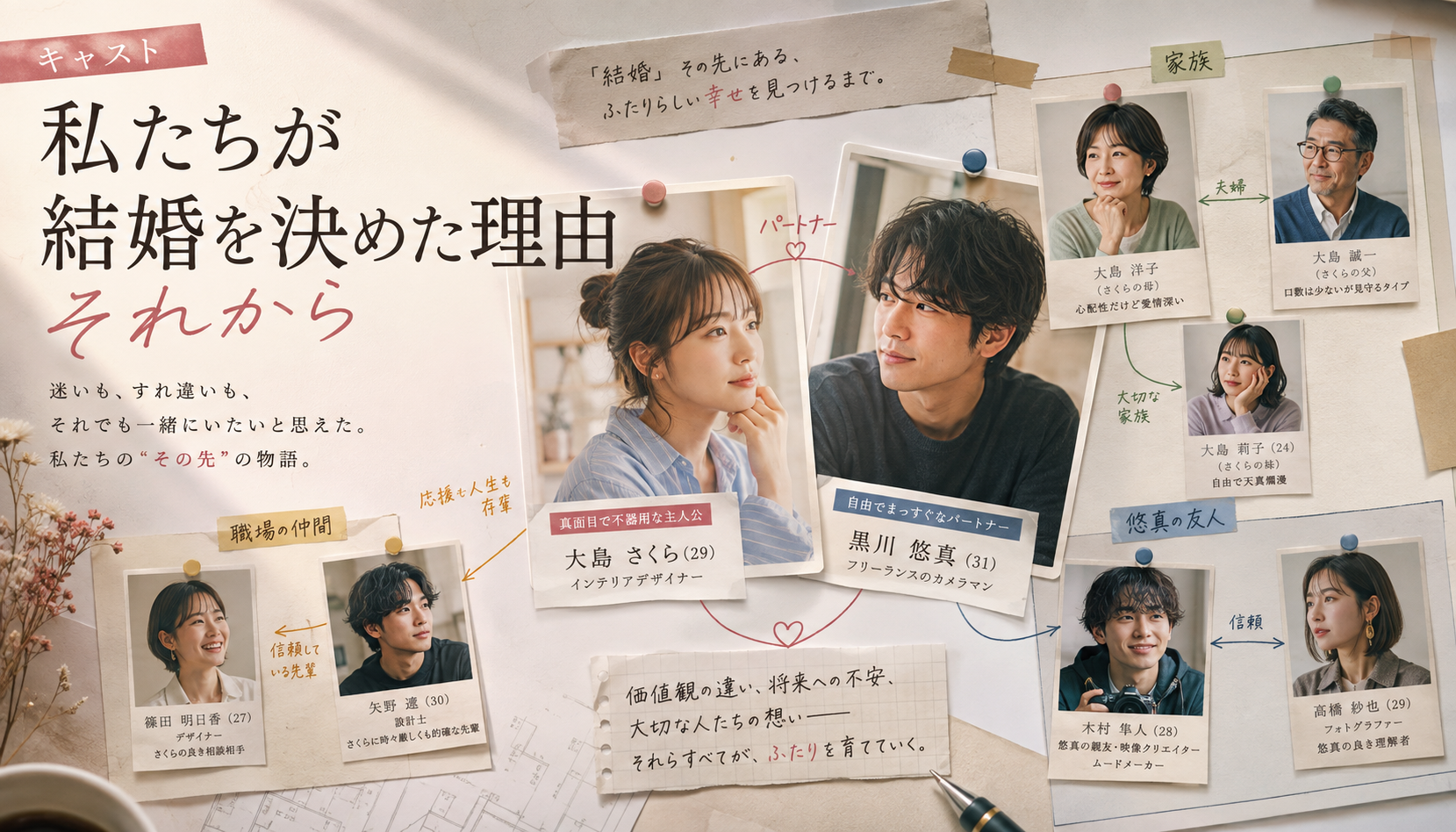 映画『私たちが結婚を決めた理由 それから』キャスト・登場人物まとめ