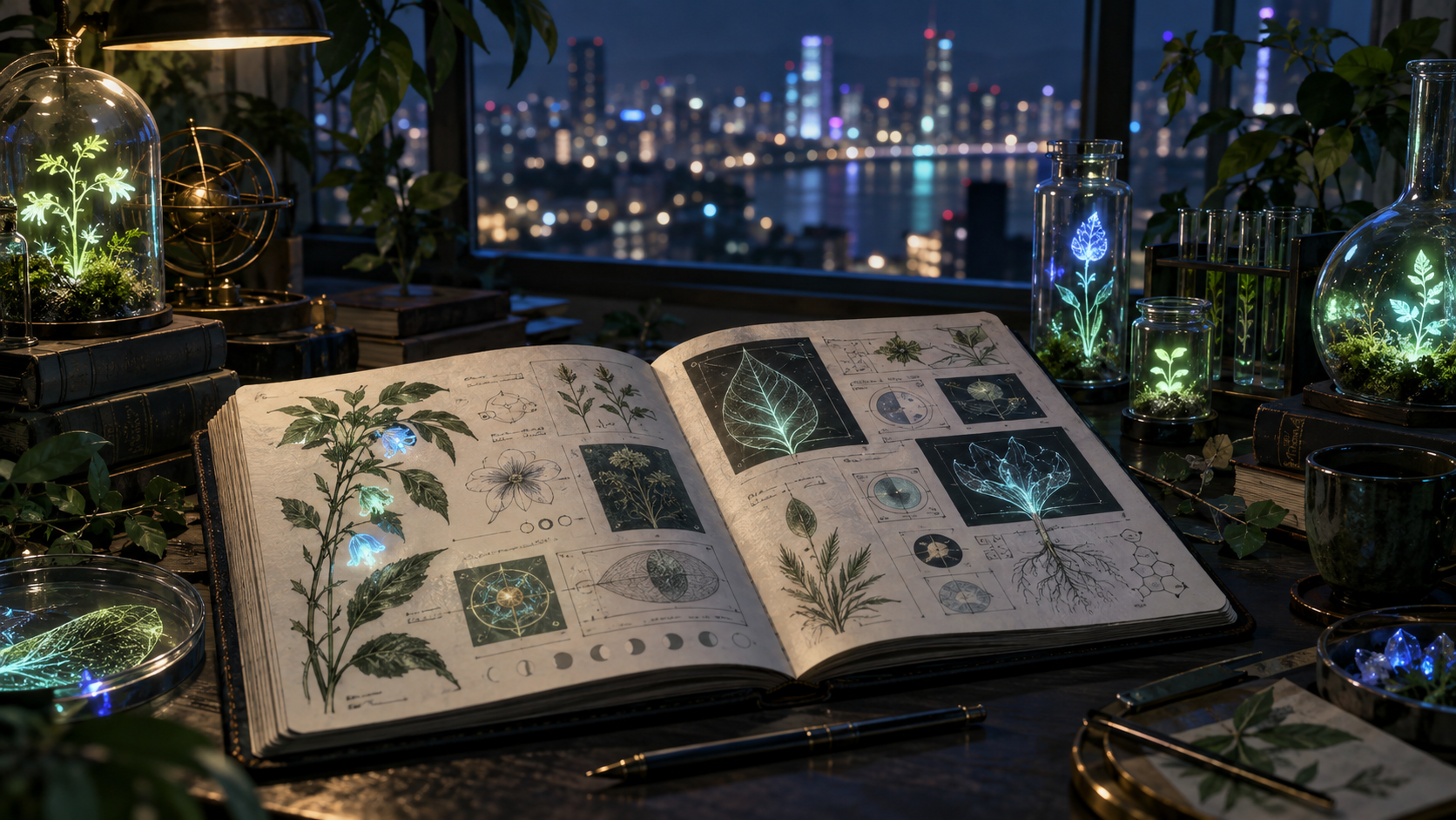 未来の植物研究を表すオリジナルイメージ