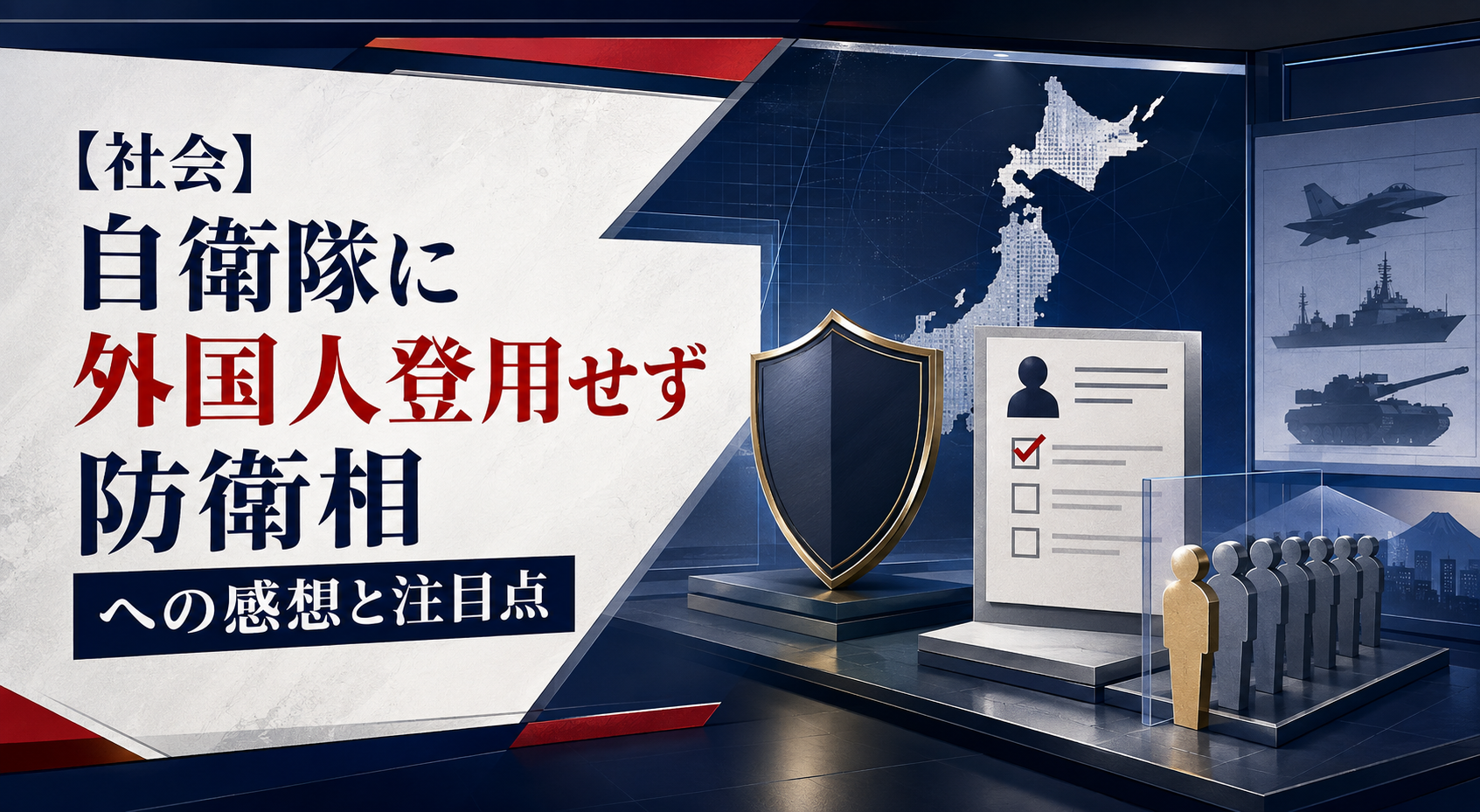 【社会】自衛隊に外国人登用せず 防衛相 への感想と注目点 本文画像2