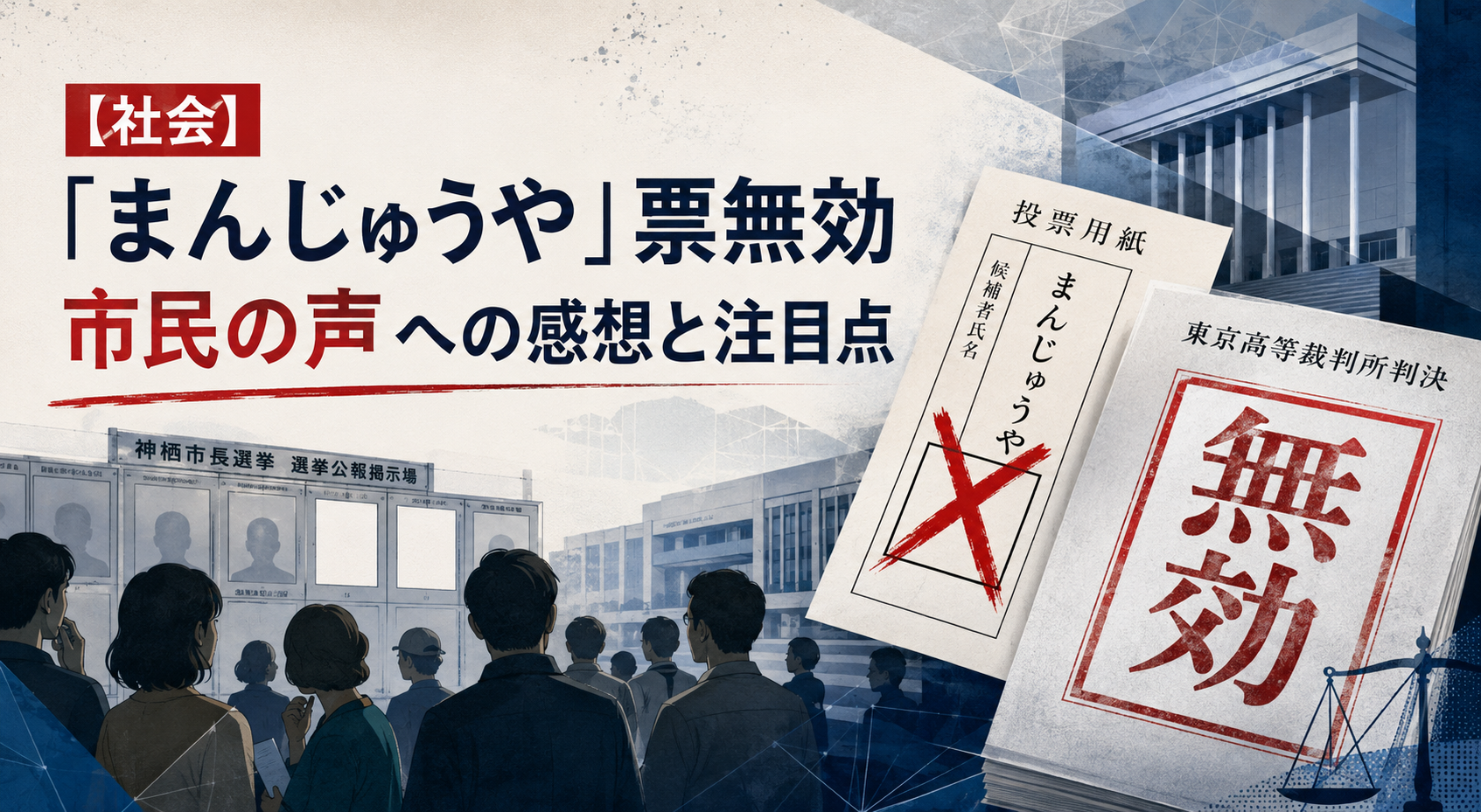 【社会】「まんじゅうや」票無効 市民の声 への感想と注目点 本文画像3