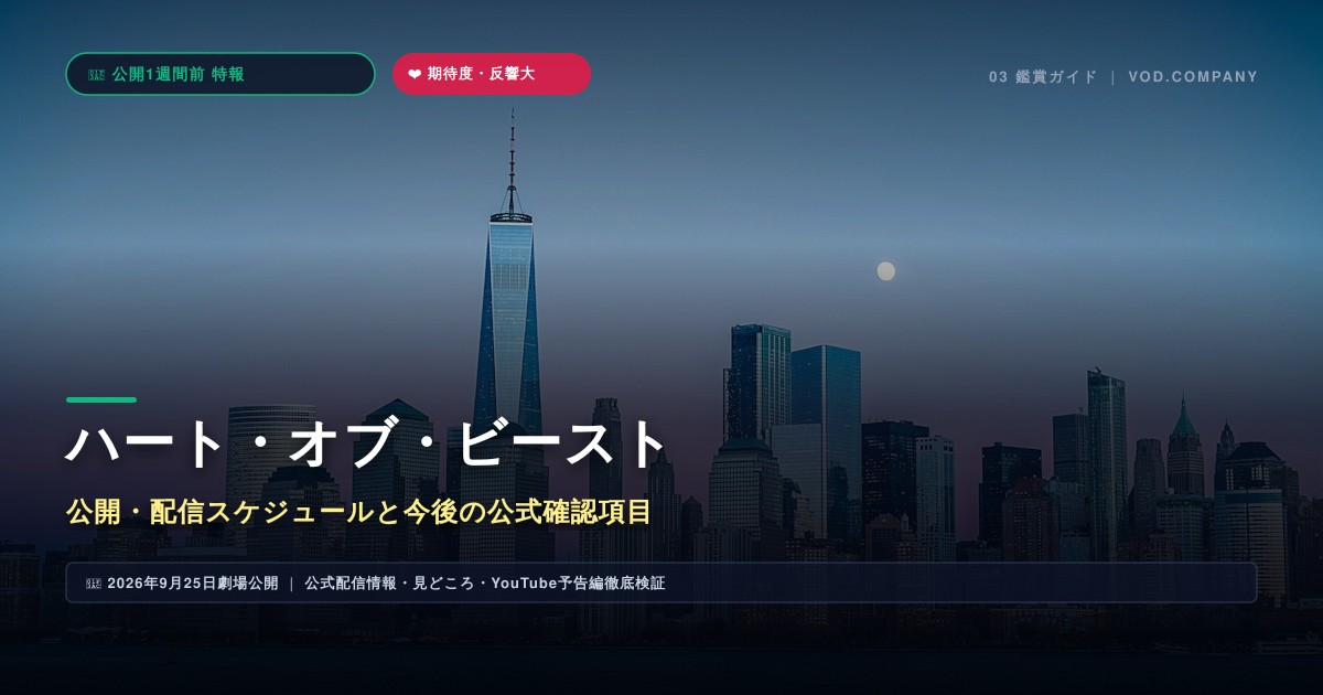 【本文3】ハート・オブ・ビースト スケジュール&公式チェック