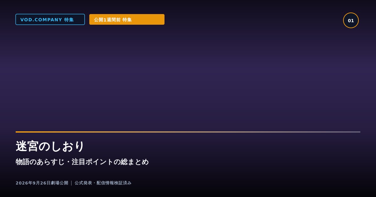 【本文1】迷宮のしおり あらすじと注目点