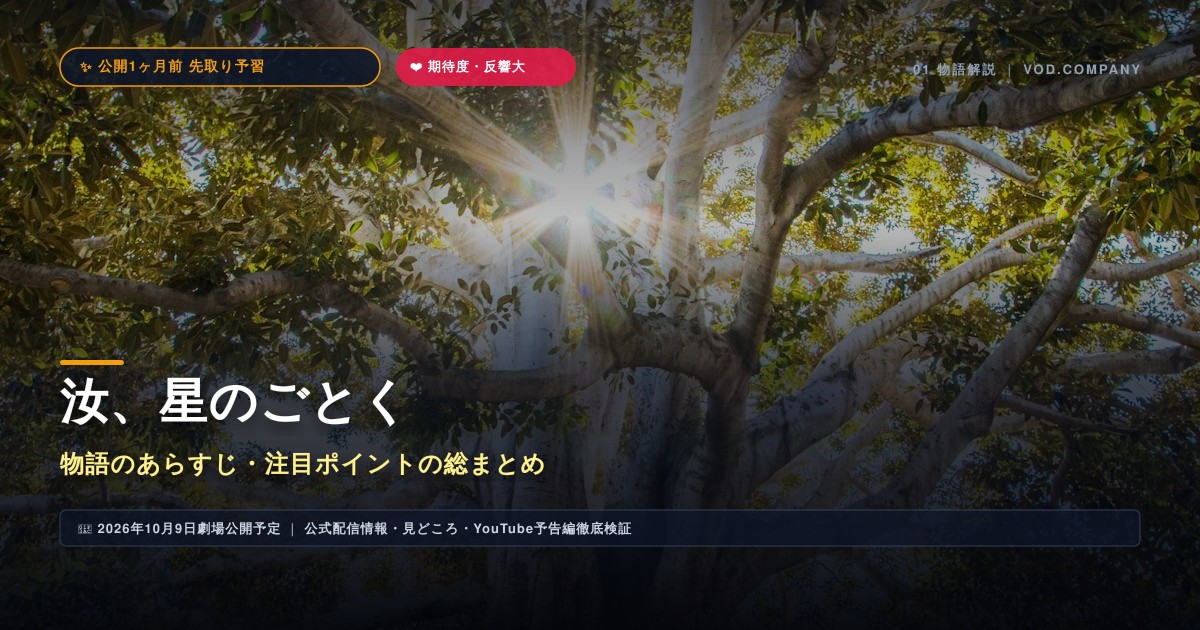 【本文1】汝、星のごとく あらすじと注目点