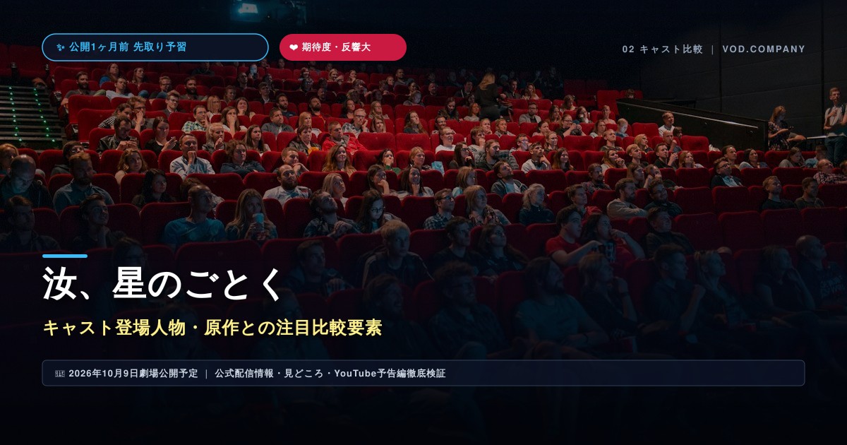 【本文2】汝、星のごとく キャスト&比較解説