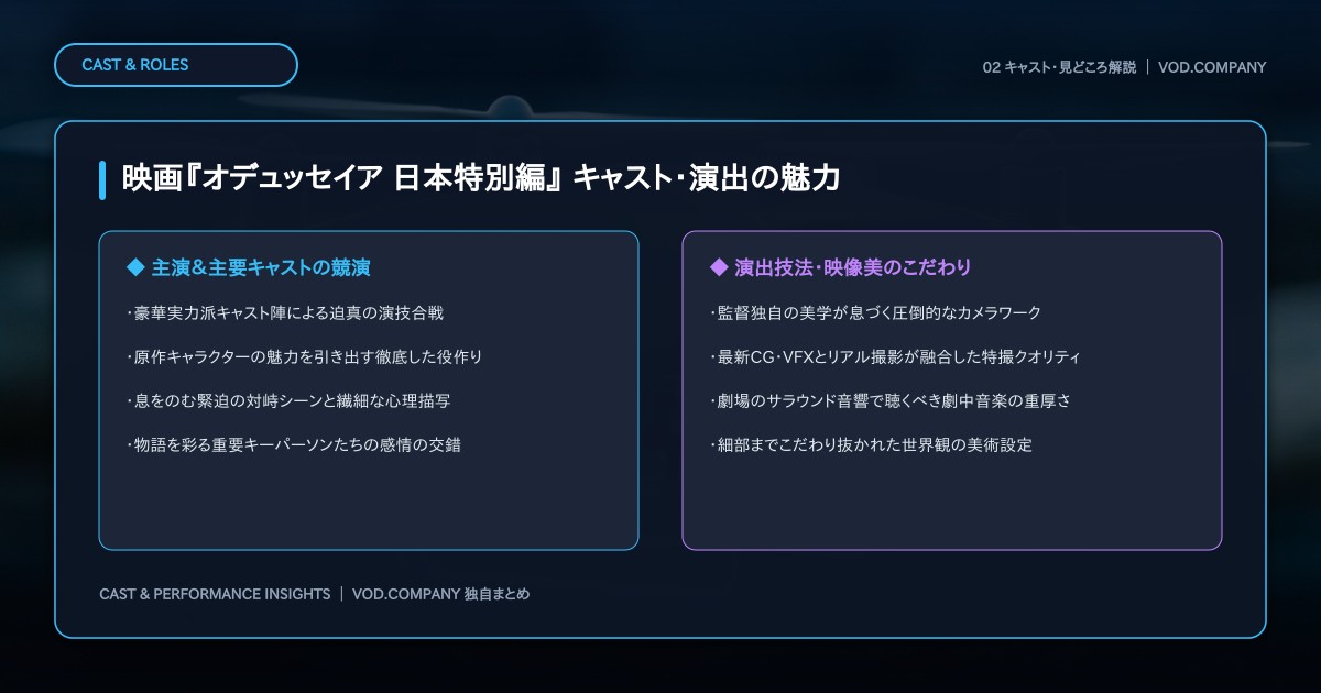 【本文2】映画『オデュッセイア 日本特別編』 キャスト&見どころ解説