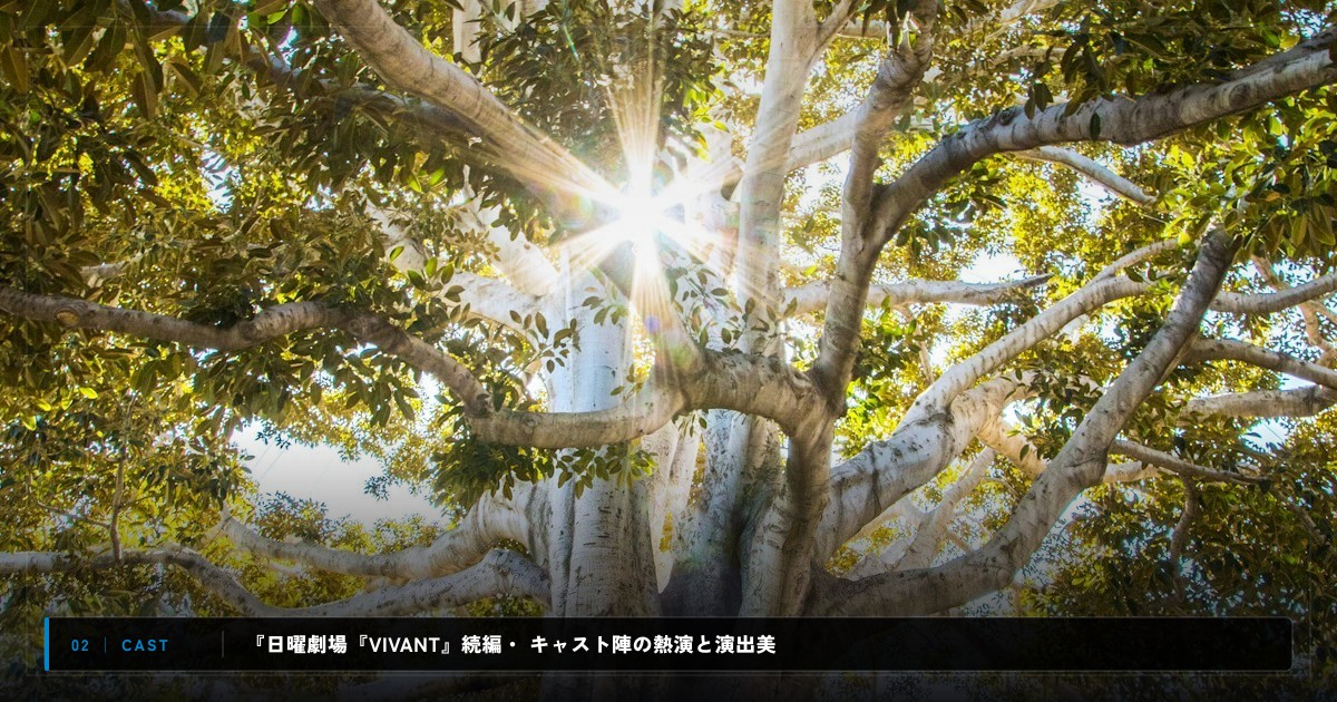 『日曜劇場『VIVANT』続編・特別編』｜キャスト・声優陣＆見どころ解説