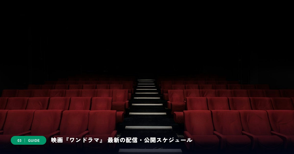 映画『ワンドラマ』|動画配信サイト比較&視聴ガイド